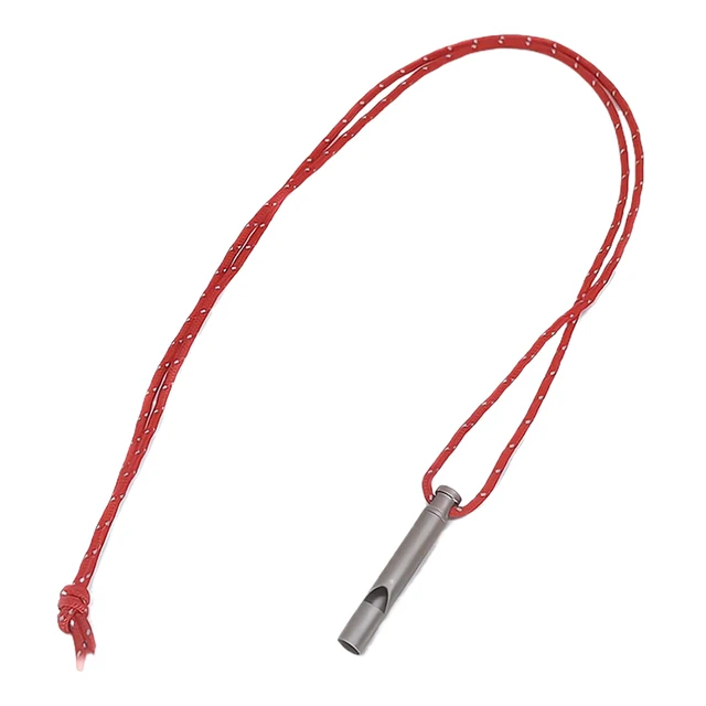 DIFLAX 3 Notfallpfeifen Titan | Signalpfeife Outdoor Camping | Laut Sicherheitspfeife Mit Kordel
