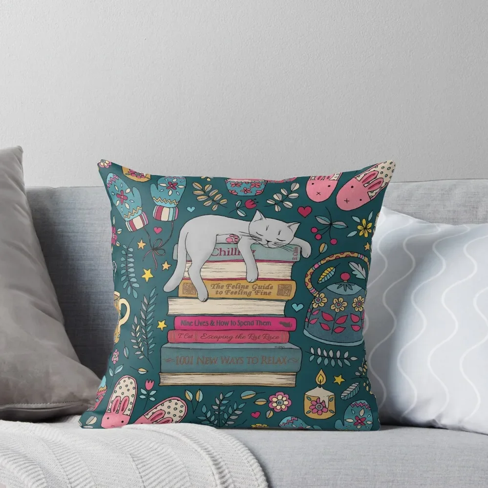 

How to Hygge Like a Cat Throw Pillow Decorative Cushions For Living Room Christmas Pillow Covers