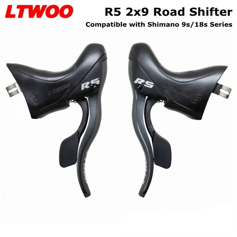 Ltwoo R5 2X9 Kit Bici Da Strada Leva Del Cambio Deragliatore Posteriore Anteriore 18S Adatto Per Sora R3000 R3500 Kit Bici Freno