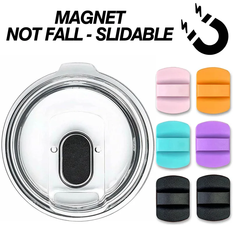 Cup Lid Replacement 20 30Oz Tumbler Lid for YETI 20 Oz Tumbler Spill Proof with Magnetic Slider Switch
