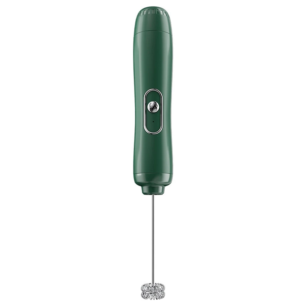 

Milk Frother Handheld Mixer Foam Maker Battery Powered Portable Cordless Foamer Egg Beater Kitchen Whisk Tools Green