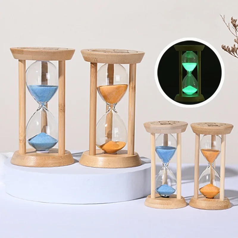 Sand Timer Liquid Hourglass Timer Colored Hourglass Wooden Hourglass Creative Timers 1-30 Minutes