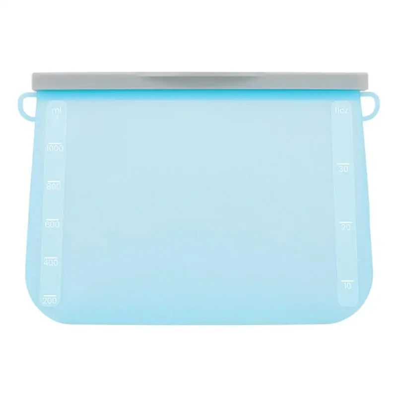 

Silicone Bags For Food Storage Leak-Proof Silicone Food Storage Bags Reusable Bags Silicone For Bread Meat Soup Vegetables Milk