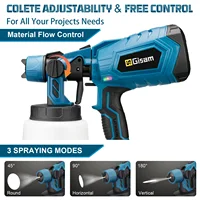 Gismis 1000ML pistolet de pulvérisation électrique maison pulvérisateur de peinture sans fil HVLP Auto meubles revêtement en acier aérographe pour Makita 18V batterie Pi 5