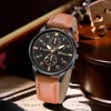 3PCS Men's Fashion Watch Set Business Trend Versatile Retro Classic Round Dial Quartz Watch Set as a Holiday Gift for Him 3