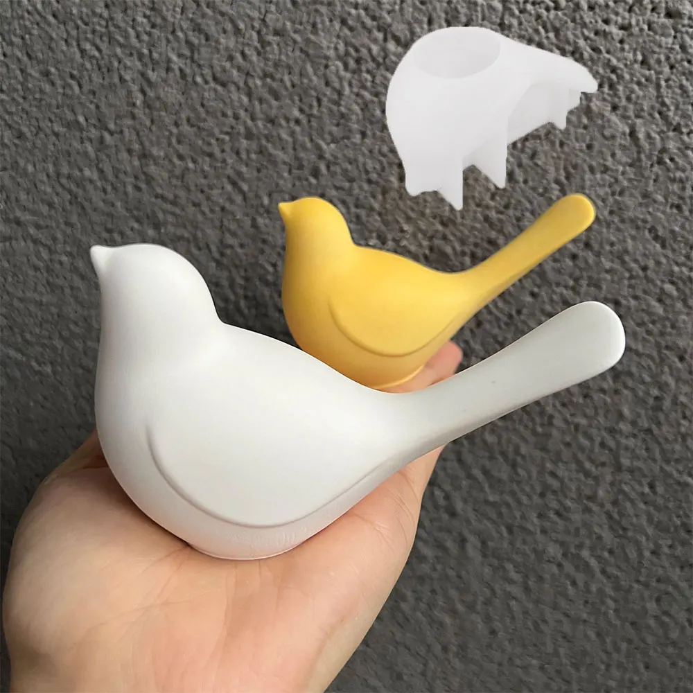 3D 새 동물 몰드 귀여운 나비 석고 걸이 장식 레진 실리콘 클레이 몰드 DIY..