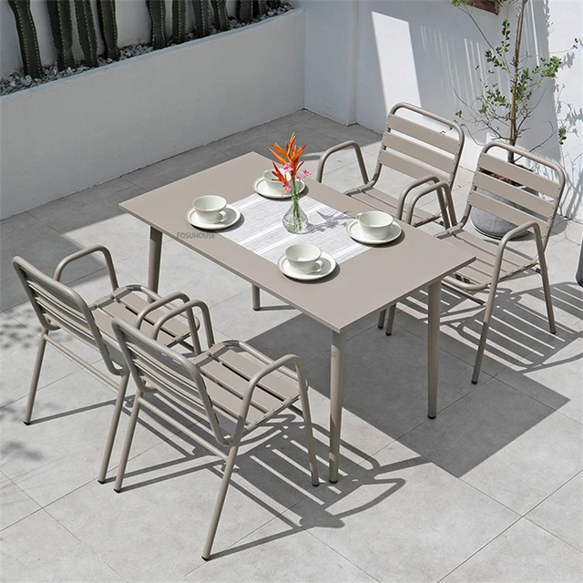 Tables Et Chaises D'extérieur, Combinaison De Tables Et Chaises  D'extérieur, Café, Le Balcon, Loisirs, Table À Manger, En Plastique, De  Jardin, Chaise - Chaises De Jardin - AliExpress