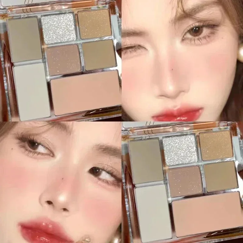 7 Colors Eyeshadow Palette Pearly Matte Earth Color Portable Shiny Long Lasting Natural Eye Makeup Cosmetic