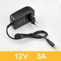 Universal LED Lighting Power Adapter Converter - AC to DC 12V Transformer for LED Strips (12V 3A)