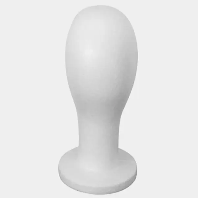Female Foam Mannequin Head Model Hat Glasses Holder White for Store, Shopping Mall, Barbershop Use Portable 11.4 inch Tall DIY