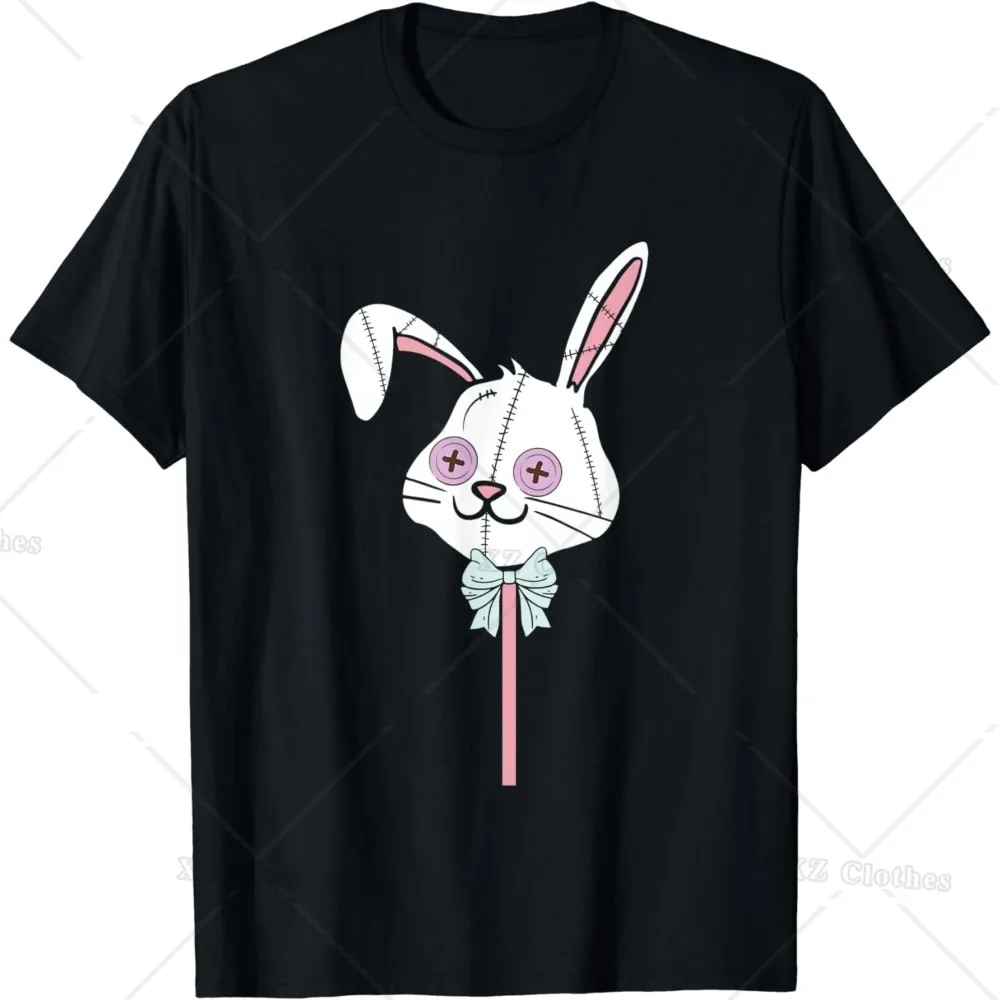 

Pastel Пасхальный кролик Готический кролик милая жуткая Kawaii Кролик футболка для женщин мужчин