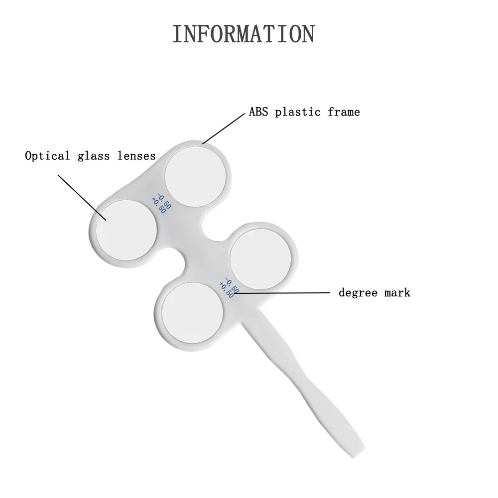 Loudly Optometry Flipper 4 렌즈 광학 플리퍼 전문 시력 검사 도구 (눈 검사 및 정시력 교육용) FL-1