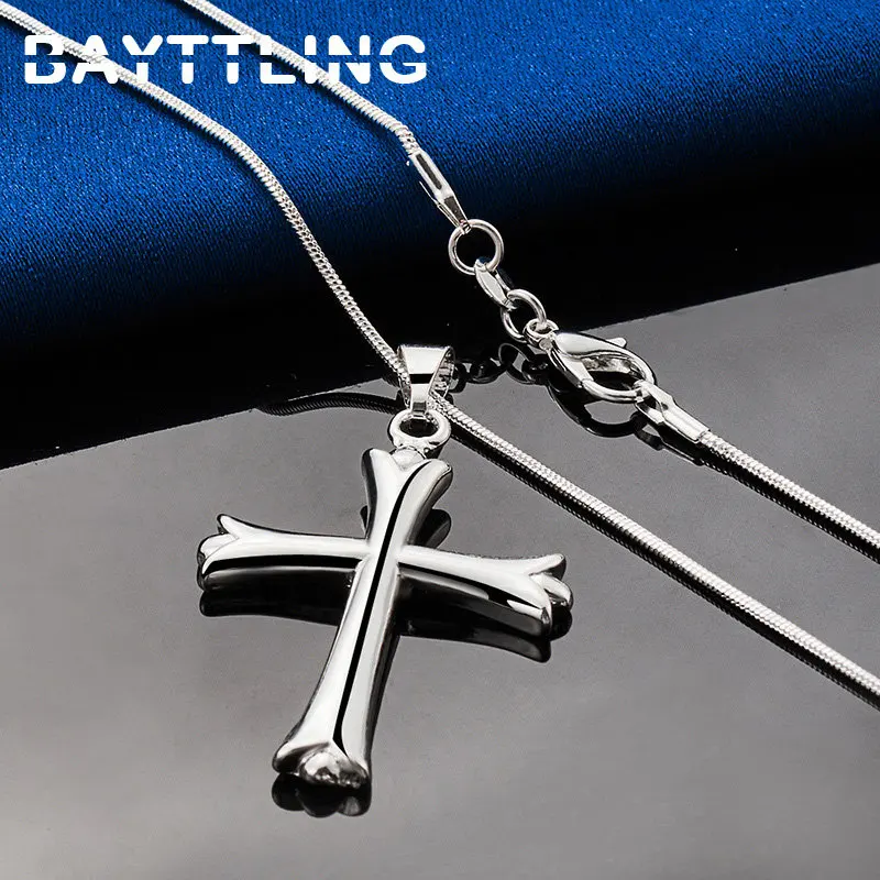 Sterling Silver Cross Necklace 3