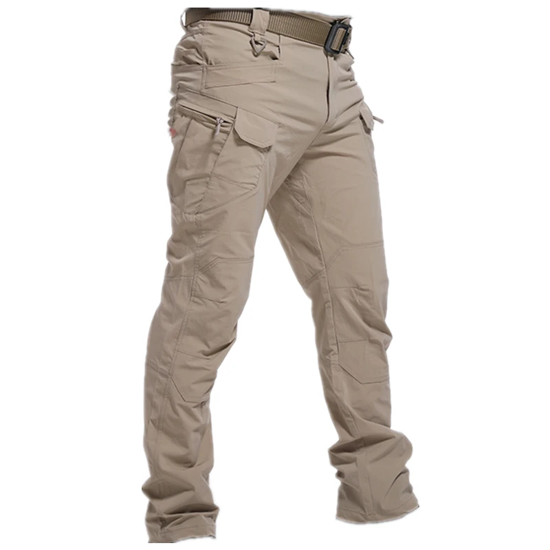khaki trousers City Military Tactical Pants Men SWAT Combat Army Trousers Many Pockets Waterproof Wear Resistant Casual Cargo Pants Men 2021 casual work pants