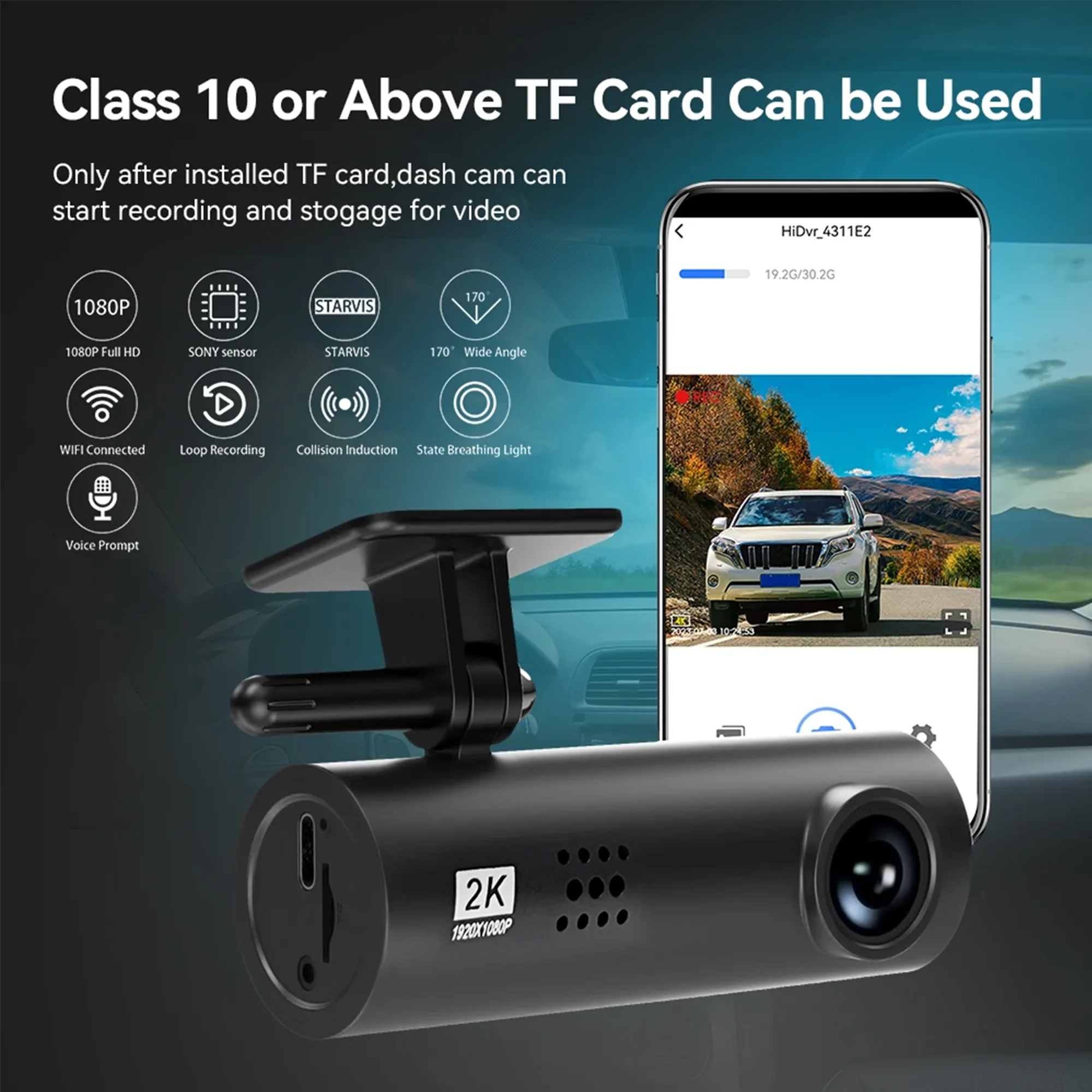 كاميرا داش كام امامية وخلفية للسيارات تسجل فيديو ت...