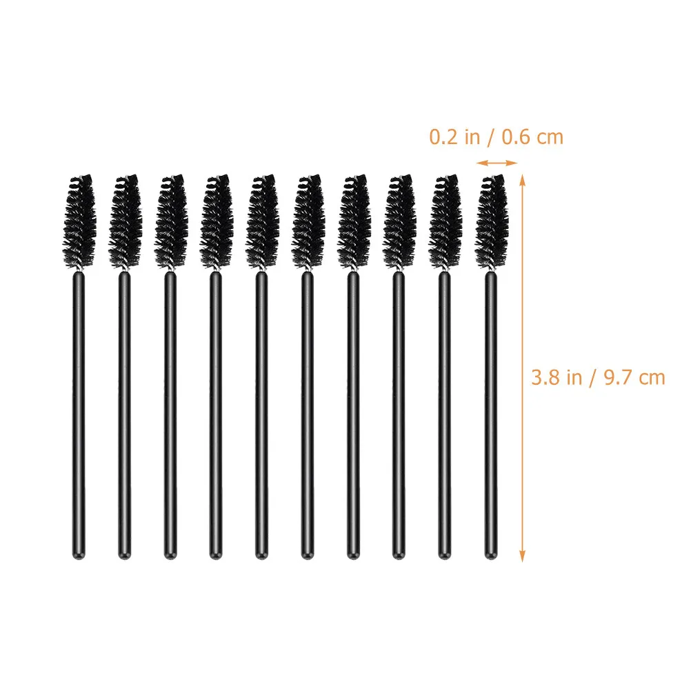 50Pcs 일회용 속눈썹 브러쉬 눈썹 브러쉬 휴대용 메이크업 도구 여행용 속눈썹 어플리케이터 메이크업 용품 살롱 도구