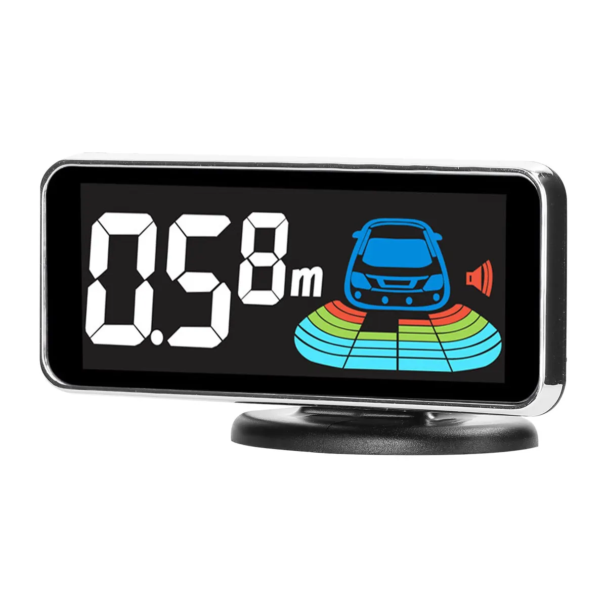 4pcs/8pcs Probes Rear Reversing Radars System LCD Display Car Parking Sensor Distance Detection Sound Warning Buzzer — view 6