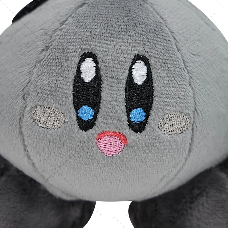 Grey Kirby Plush Toy Stuffed Animal High Quality Cartoon Gift