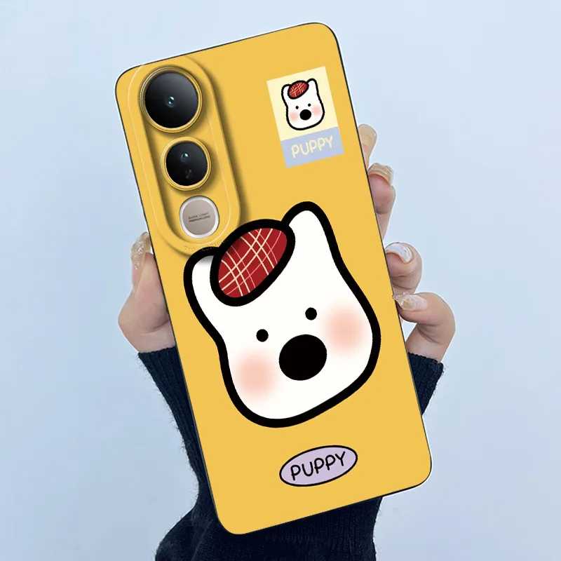 Cute Panda Cat Soft Liquid Silicone Phone Case - Full Protection Back Cover