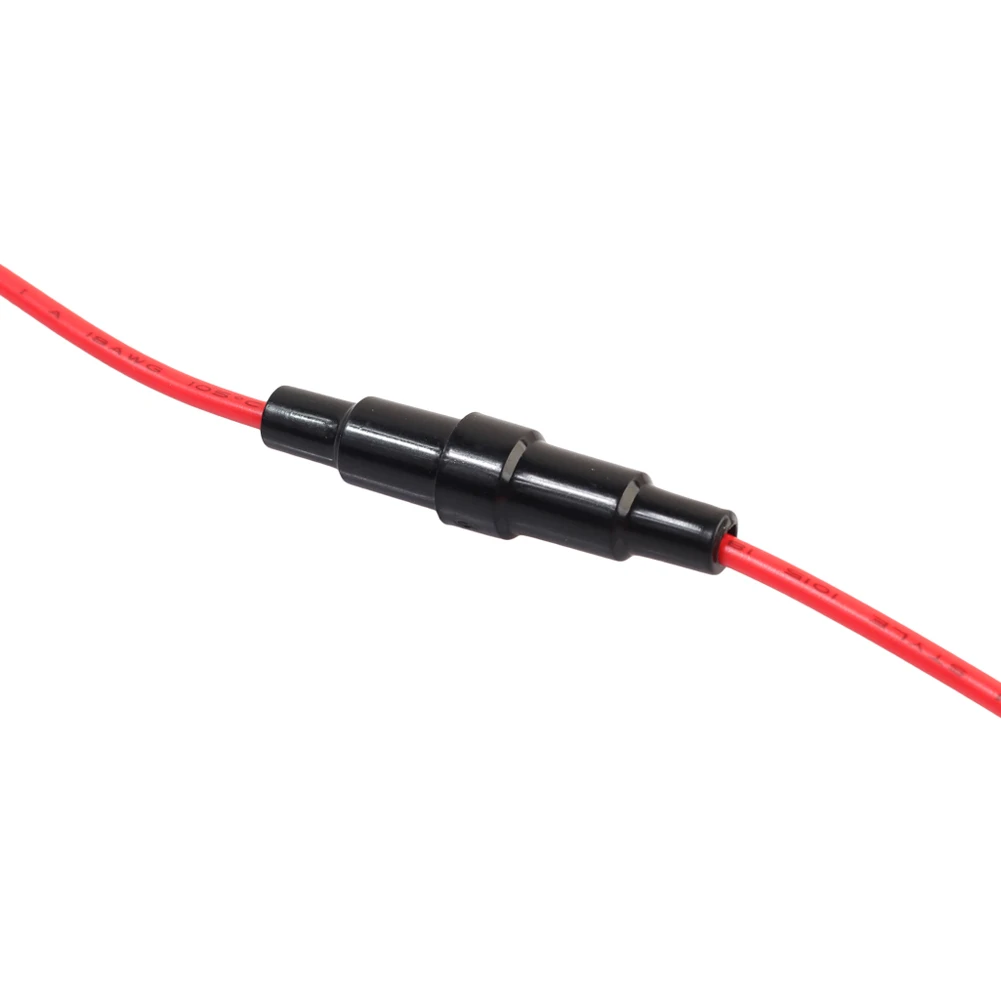 자동차 시가 라이터 케이블 1m/3.3ft 18AWG 10A 전원 케이블 와이어 코드(퓨즈 포함)