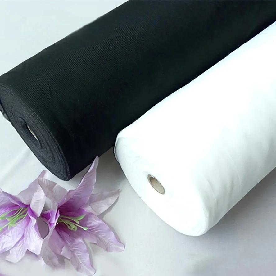 2meter(1.09yard) Lightweight Non-Woven Fusible Interlining Fabric Apparel Sewing DIY Accessory 30g/m