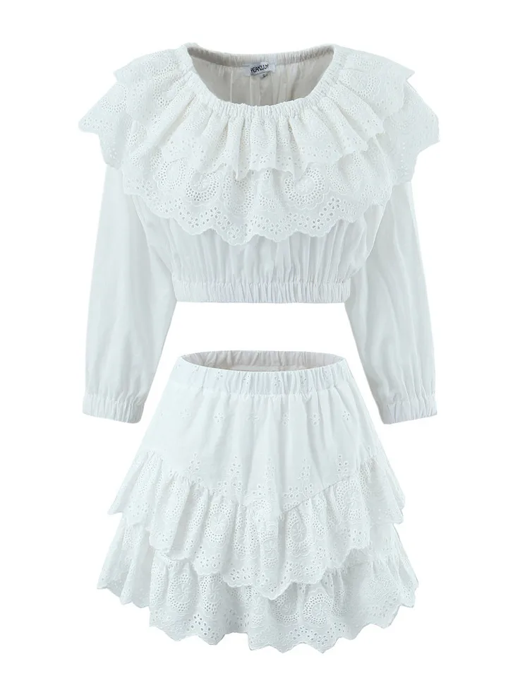 o*o様 andmary Frill lacy tops ANDMARY】Frill lacy tops