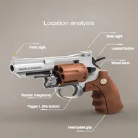 ZP5 Revolver Soft Bullet Launcher Pistol Toys for Kid Adult CS Game Outdoor - Add Weight 2