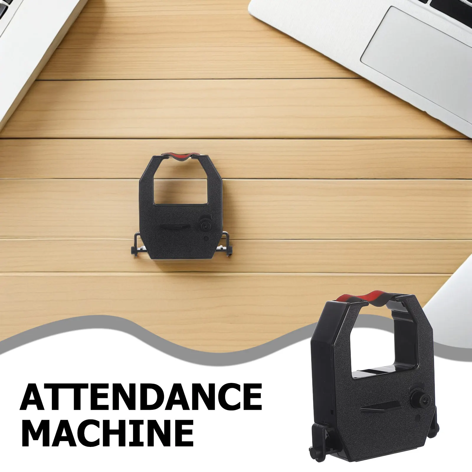 시간 기록기 프린터용 2Pcs 리본 교체품, 명확한 디지털 시간 기록 인쇄용 출석 시계 액세서리