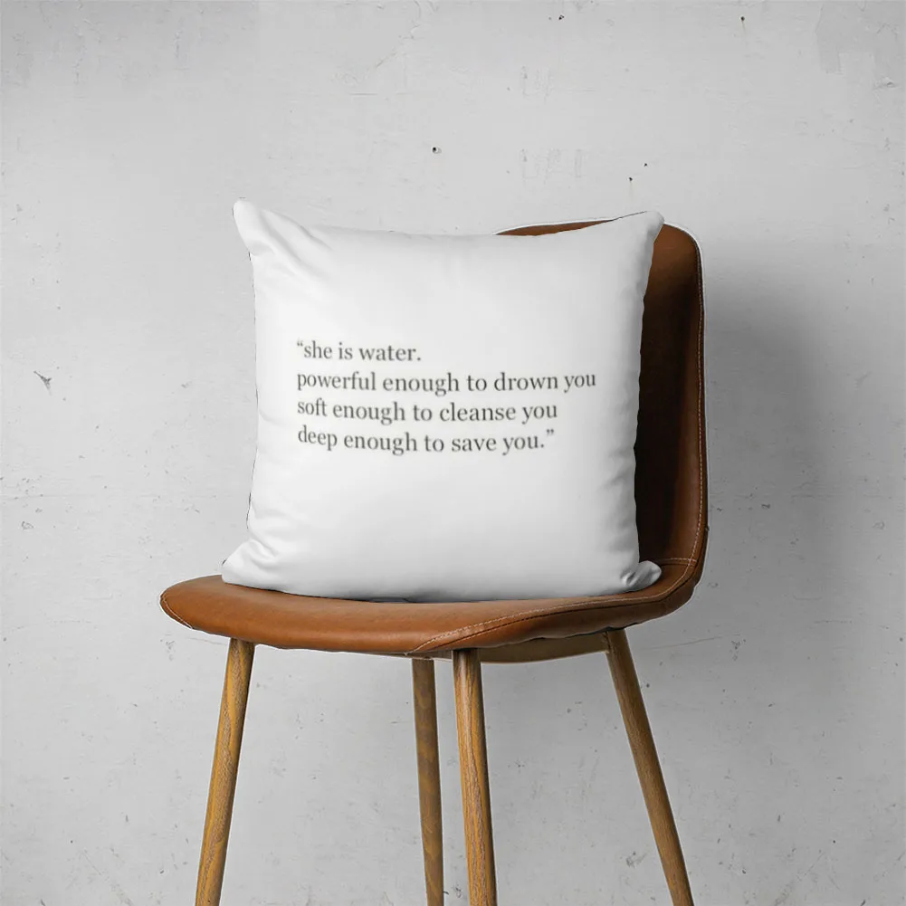 

QUOTE PILLOW 074 Customizable Bedroom Bed Sofa Hotel Car Lumbar Pillow Fashion Decorative Pillow Cover