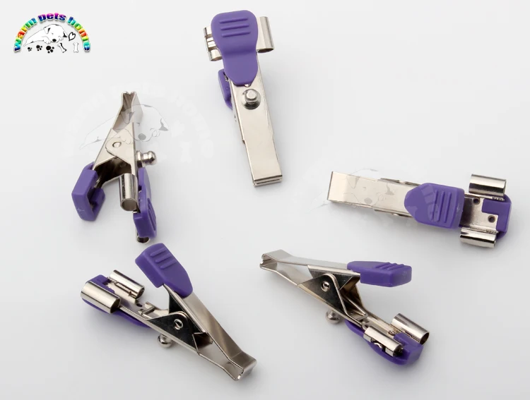 5pcs Reusable Veterinary ECG/EKG Alligator Clip Multifunctional Clip Adapter for Animals Pets Dog Cat Vet Equipment