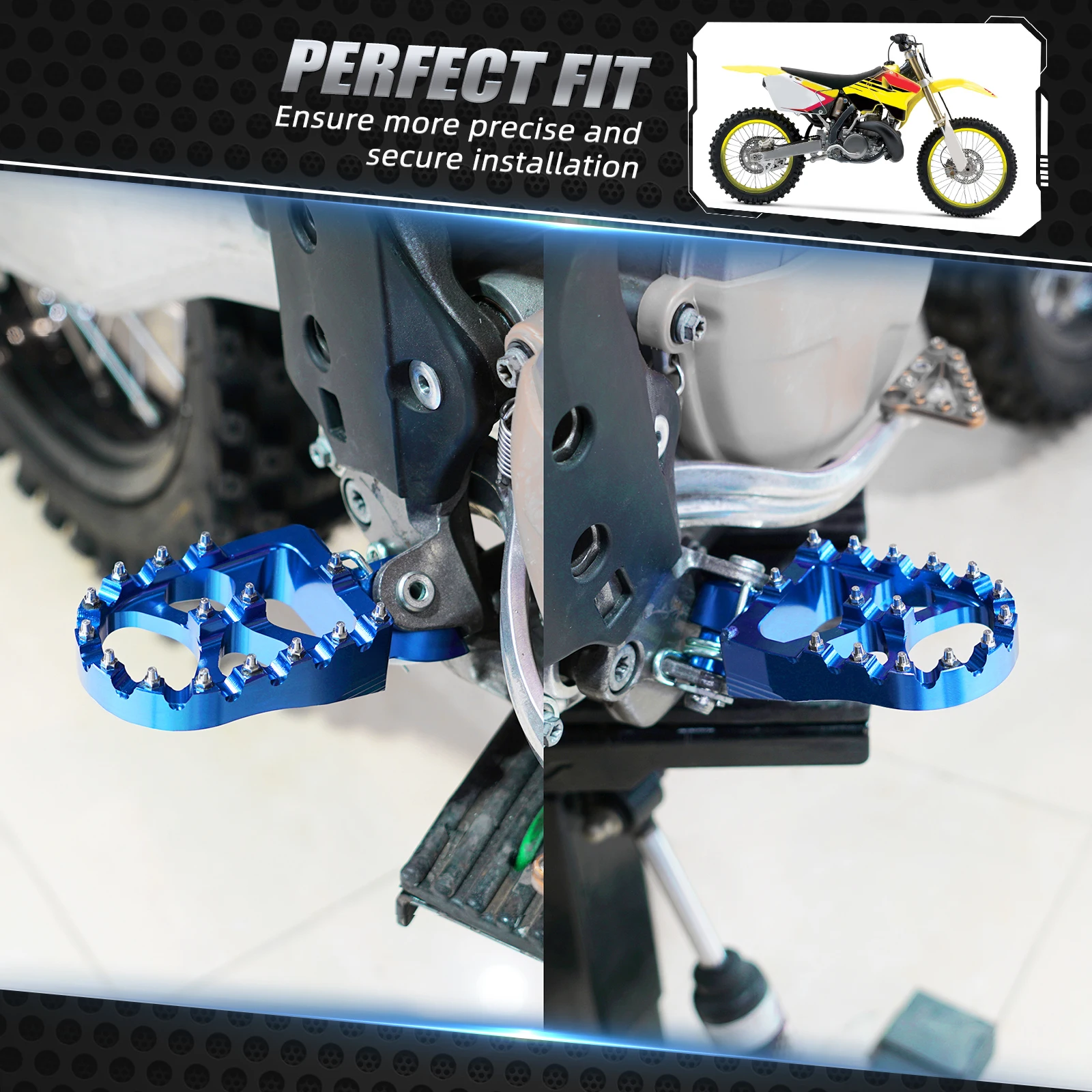 Motorcycle Footrests For Yamaha YZ125 YZ250 YZF450 YZ85 YZ250F YZ450F WR250F WR450F YZ250FX YZF 250 Motorcycle Footrest