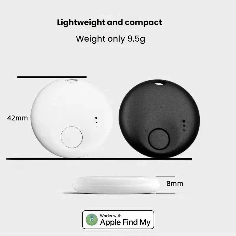 Bluetooth GPS Tracker for NTag Apple Find My to Locate Bag Bottle Card Wallet Bike Keys Finder Compact & Lightweight