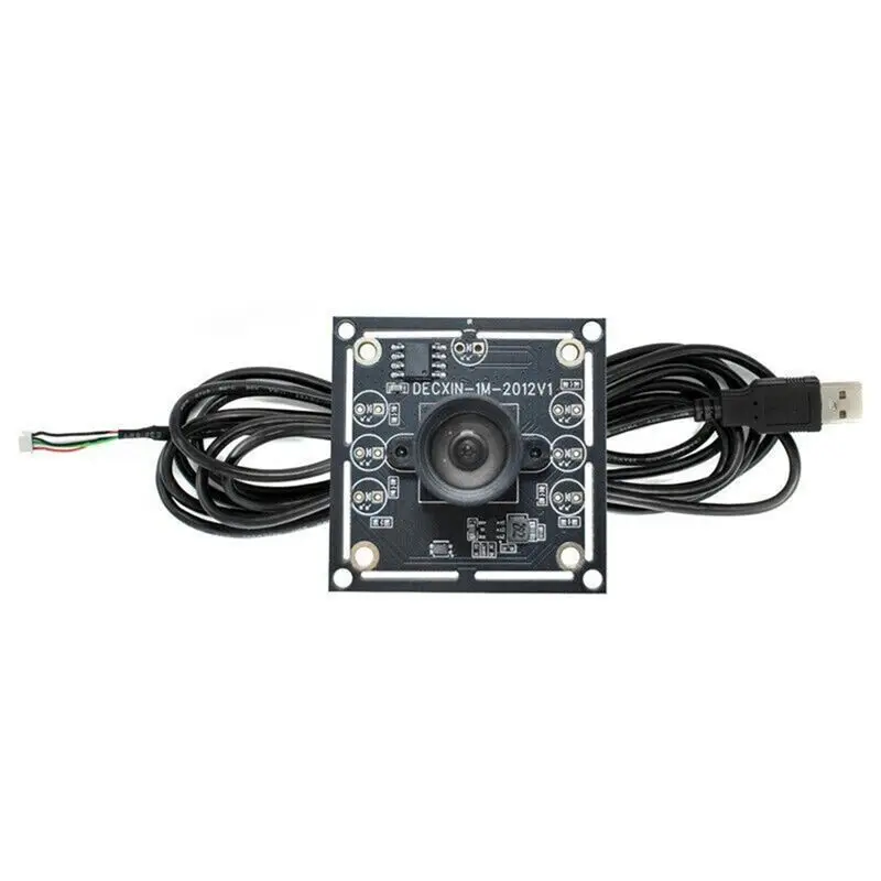 강력 추천-3PCS 100도 카메라 모듈 1MP OV9732 1280X720 USB 프리 드라이버 수동 초점, Winxp/7용 3미터 케이블 포함