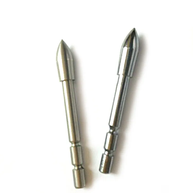 Stainless Steel Insert Arrow Point Archery Arrow Head 80-120 Grains for 4.2mm Shaft 12/24pcs archery arrowhead