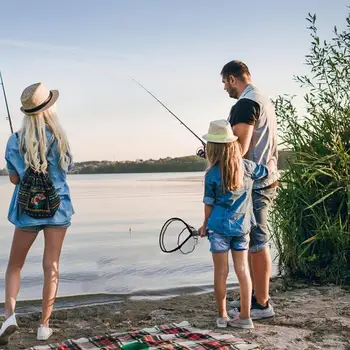 Fishing Nets For Fish Fishing Net Freshwater For Kids Fishing Accessories Fishing Equipment Portable Fishing Net Lost Rope 2