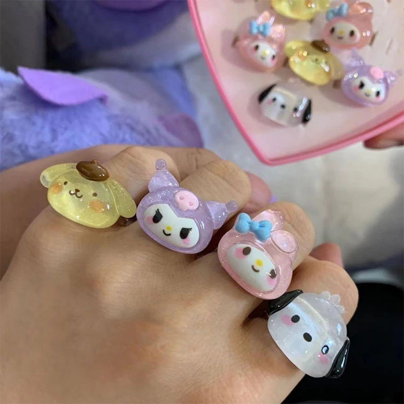

Коричная кожа регулируемые аксессуары милые HelloKittys My Melodys Kuromis Смола Девушка сердце игрушки подарок