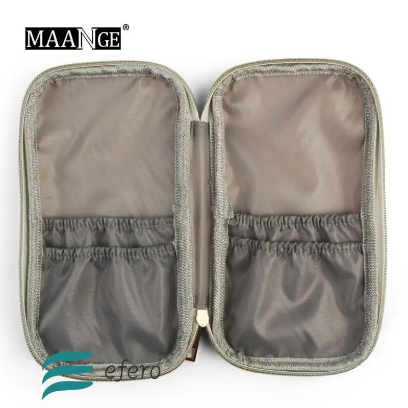 Портативный косметический штатив, Женский держатель для кистей для макияжа, органайзер, сумка для туалетных принадлежностей, сумка на молнии для кистей для макияжа