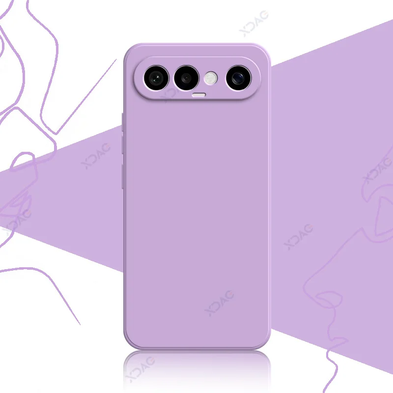 Luxury Dual Liner Protective Shockproof Phone Case - Square Liquid Silicone Cover