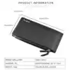 Casual Multi-Card Double Zipper Long Men's Wallet Multi-Function Ultra-Thin Bank Card Holder Large Capacity Bifold Clutch Bag 2