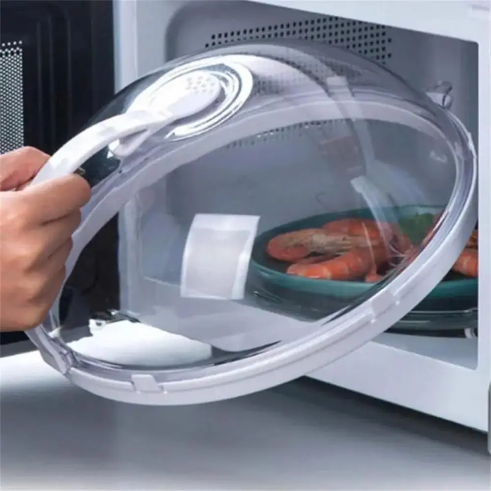 Universal Microwave Splash Proof Cover Adjustable Steam Vent Microwave Heating Transparent Cover Food Protective microwave cover