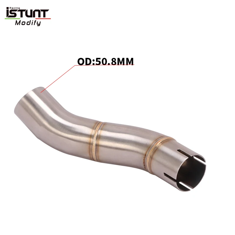 Motorcycle Exhaust System Mid Link Pipe with DB killer Carbonb Fiber Muffler Slip For Triumph Speed Triple 1050 / R 1050 / 94R - Image 4