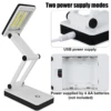 LED Desk Lamp Touch Dimmable USB/Battery Control Foldable Table Bedside Reading COB Night Light 2