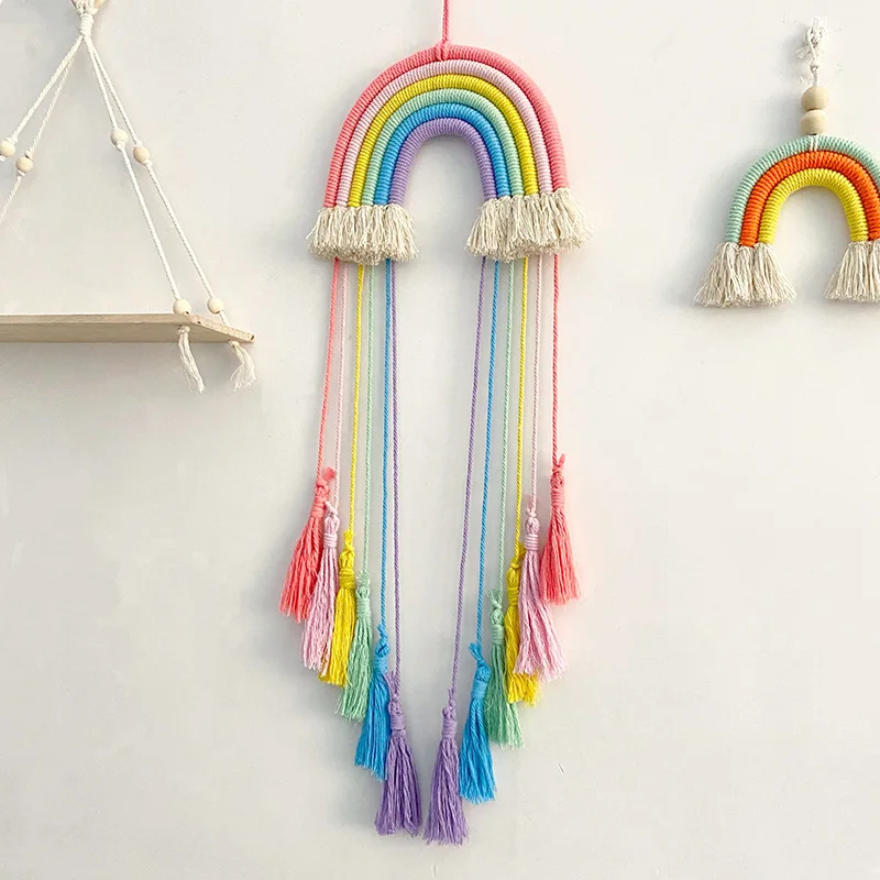 

Heart Shaped Nordic Cotton Rope Wall Decoration - Lovely Pendant for Girls' Bedroom and Nursery