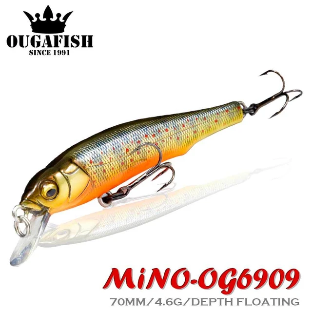 Minnow Fishing Lure 70mm 4.6g Floating Hard Bait Wobbler Accesorios De  Pesca Leurre Brochet Isca