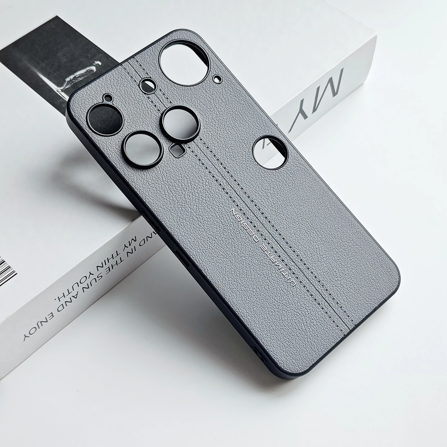 Luxury PU Leather Skin-Friendly Protective Back Cover Case