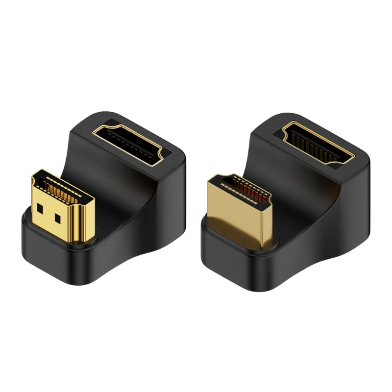 180 Degree 8K 60Hz Male to Female Converter Cable U-shaped Adapter Connector Extension Fit for TV Laptop