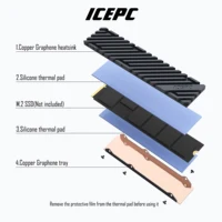 Pure Copper Graphene Heatsink M.2 NGFF 22110 PCI-E NVME SSD Heat Sink Thermal Pad Conductivity Silicone Cooler Accessory - Image 6