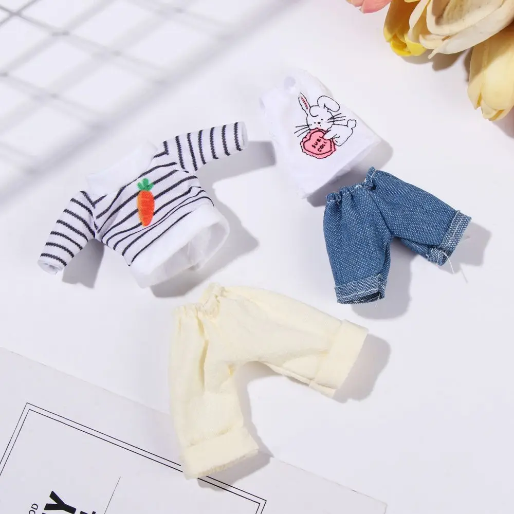 16cm Puppe Kleidung Niedliche Prinzessin Kleid Für 1/8 BJD Puppe Tops T-shirt Hoodies Jeans Hosen Anzug Spitze Gestrickte Pullover rock Geschenk Spielzeug – Detail 10