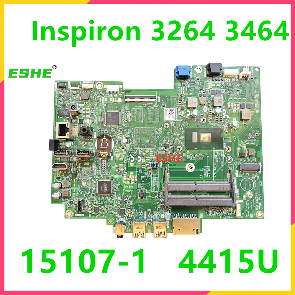 

Материнская плата 15107-1 для DELLL Inspiron 3064 3264 3464, материнская плата все-в-одном 0F65XD 0H6C3V с i3 i5 4415U DDR4 100% протестирована