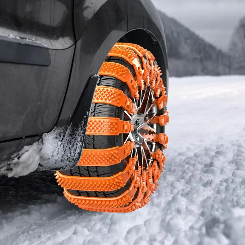 

Portable Snow Chains Universal Reusable Anti Snow Chains Car Winter Tire Wheels Chains Tracked Anti Skid Car Tire Chains For SUV